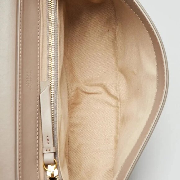 Chloe Motty Grey Leather/Suede C Shoulder Bag - Picture 9 of 12